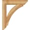 Ekena Millwork Thorton Slat Rough Sawn Bracket w/ Offset Brace, Western Red Cedar, 6"W x 24"D x 28"H BKT0604X24X28THR06RWR - alternate 3